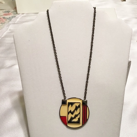 Monet Abstract Design Necklace - Picture 2 of 4